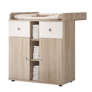 Commode Wicki I Sonoma eikenhouten look/wit