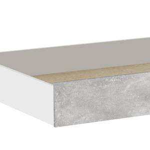 Bettschubkasten Concrete Weiß / Beton
