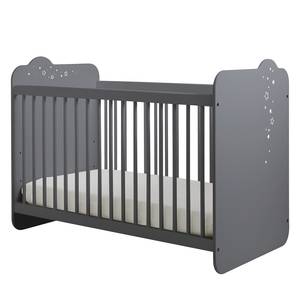 Babybed Poussiere d'etoiles grijs/wit - Grijs