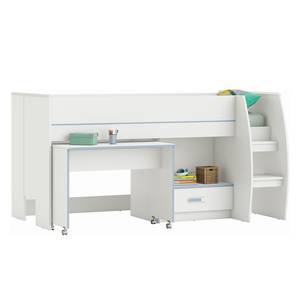 Lit combiné enfant Switch Blanc - Blanc - 90 x 190cm