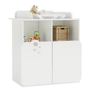 Verschoningscommode Celeste wit/grijs