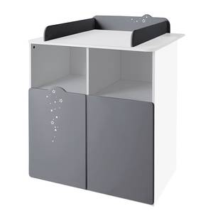 Wickelkommode Poussiere d'etoiles Grau / Weiss - Grau