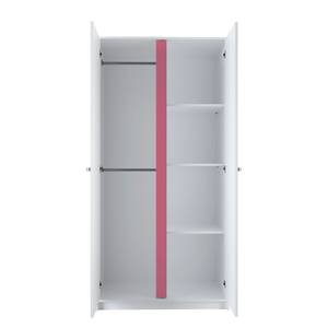 Kleiderschrank Reverso Weiß / Blau / Rosa