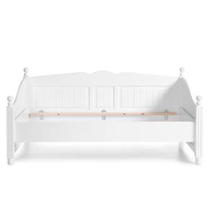 Lit gigogne Cinderella Blanc - En partie en bois massif - 93 x 25 x 199 cm