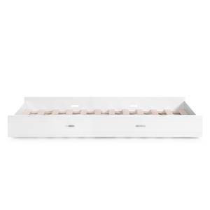 Lit gigogne Cinderella Blanc - En partie en bois massif - 93 x 25 x 199 cm