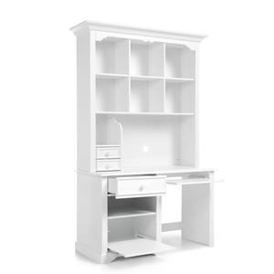 Bureau-opzetstuk Cinderella Wit - Deels massief hout - 132 x 131 x 38 cm