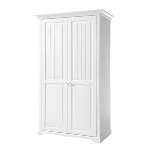 Armoire enfant Cinderella I Blanc - En partie en bois massif - 122 x 205 x 65 cm