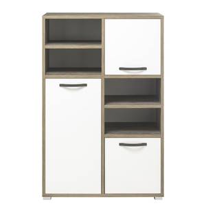 Highboard Moon I Grijs - Wit - Plaatmateriaal - 95 x 146 x 46 cm