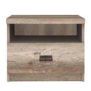 Nachttisch Malcom Beige - Braun - Holzwerkstoff - 50 x 42 x 40 cm