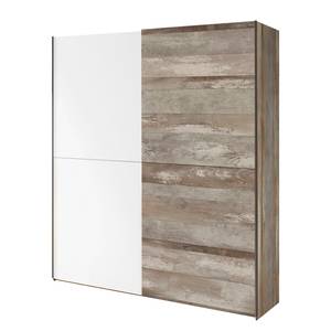 Armoire enfant Victoria Gris - Blanc - Bois manufacturé - 170 x 195 x 62 cm