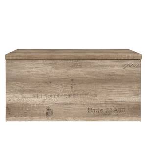 Stauraumbox Malcom Beige - Braun - Holzwerkstoff - 93 x 46 x 49 cm