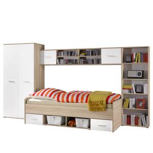 Ensemble chambre enfant Nanu (4 élém.) Beige - Blanc - Bois manufacturé