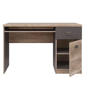 Schreibtisch Malcom Beige - Braun - Holzwerkstoff - 120 x 78 x 65 cm