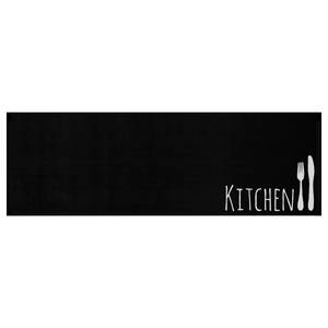 Küchenläufer Kitchen Cutlery Schwarz - Weiß