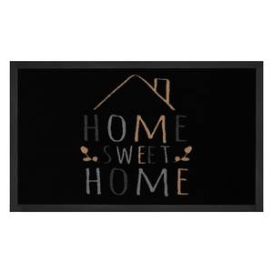 Paillasson Home Sweet Home Tissu - Noir