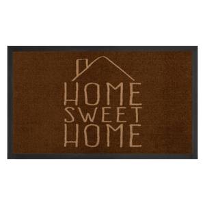 Fußmatte Home Sweet Home Webstoff - Braun