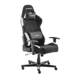 Chaise gamer DX-Racer 1 II Tissu mesh / Imitation cuir - Noir / Blanc