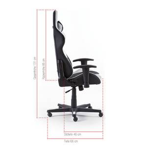 Chaise gamer DX-Racer 6 Imitation cuir - Noir / Blanc