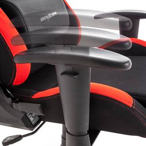 Chaise gamer DX-Racer 1 I Tissu mesh / Imitation cuir - Noir / Rouge