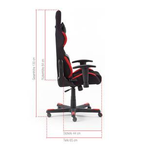Gaming Chair DX-Racer 1 I Mesh / Kunstleder - Schwarz / Rot