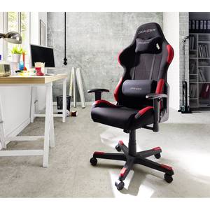 Gaming Chair DX-Racer 1 I Mesh / Kunstleder - Schwarz / Rot