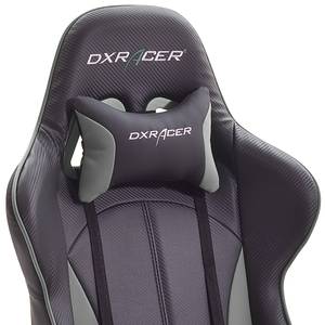 Chaise gamer DX-Racer 8 Imitation cuir - Noir / Gris