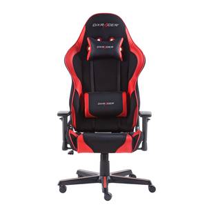 Chaise gamer DX-Racer V1 Tissu mesh / Imitation cuir - Noir / Rouge