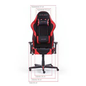 Gaming Chair DX-Racer V1 Mesh / Kunstleder - Schwarz / Rot