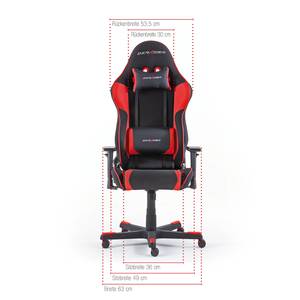 Gaming Chair DX-Racer R1 Mesh / Kunstleder - Schwarz / Rot