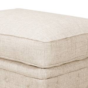 Hocker Bynoe textielmix - beige