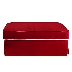 Hocker Deetz textielmix - rood/wit