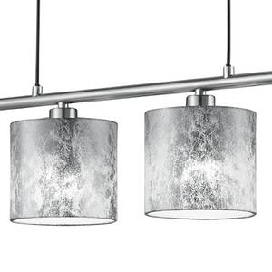 Hanglamp Garda II textielmix/nikkel - 4 lichtbronnen - Zilver