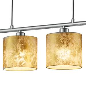 Hanglamp Garda II textielmix/nikkel - 4 lichtbronnen - Goud