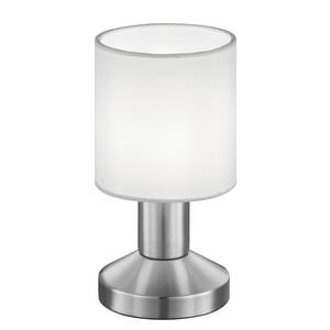 Tafellamp Garda I textielmix/nikkel - 1 lichtbron - Wit