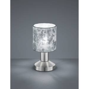 Tafellamp Garda II textielmix/nikkel - 1 lichtbron - Zilver
