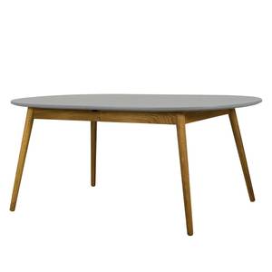 Eettafel Dot II deels massief eikenhout - Grijs