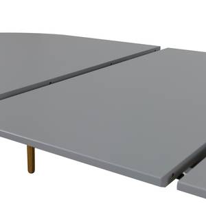 Eettafel Dot II deels massief eikenhout - Grijs