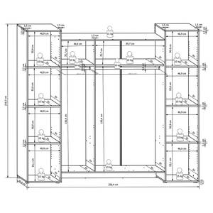 Chambre Vinstra (4 éléments) Blanc