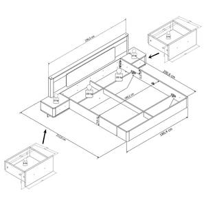 Slaapkamerset Tromoy (4-delig) Wit