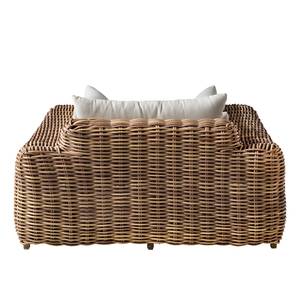 Loungegruppe Calla Millor III (3-teilig) Polyrattan / Webstoff - Beige / Creme