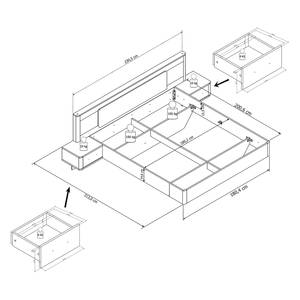 Schlafzimmerset Tromoy (2-teilig) Braun