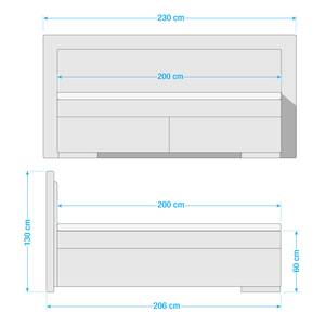 Boxspring Marcel I Kokosnoot bruin - 200 x 200cm - Tweepersoonsmatras H2/H3