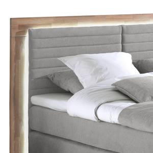 Lit boxspring Marcel I Gris lumineux - 160 x 200cm - D2 souple