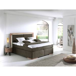 Boxspringbett Marcel II Congo Grau - 160 x 200cm - Doppelmatratze H2/H3