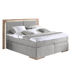 Boxspring Marcel I Heldergrijs - 160 x 200cm - Tweepersoonsmatras H2/H3