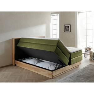 Lit boxspring Moneta Vert vieilli - 160 x 200cm - D3 medium