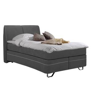 Boxspring Passion geweven stof - Grijs - 140 x 200cm - H2 zacht