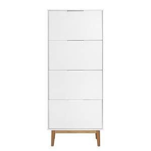Set di 3 mobili da ingresso LINDHOLM B Bianco - Legno/Effetto - 75 x 210 x 25 cm
