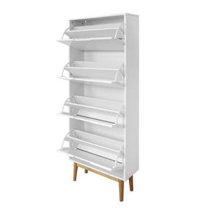 Garderobeset LINDHOLM 3-delig combi B Wit - Hout - 75 x 210 x 25 cm