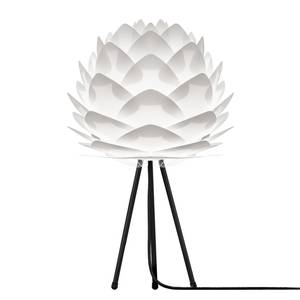Lampe Silvia Aluminium / Matière plastique - 1 ampoule - Noir / Blanc
